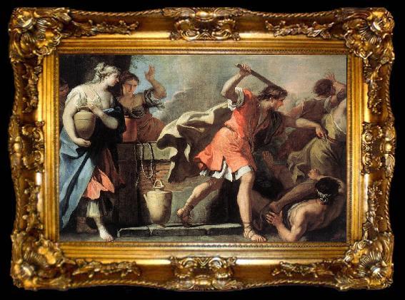 framed  RICCI, Sebastiano Moses Defending the Daughters of Jethro, ta009-2